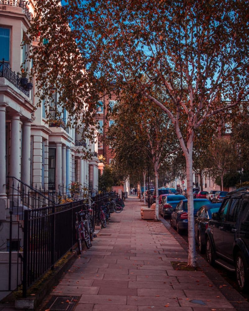 A view of Kensington, London