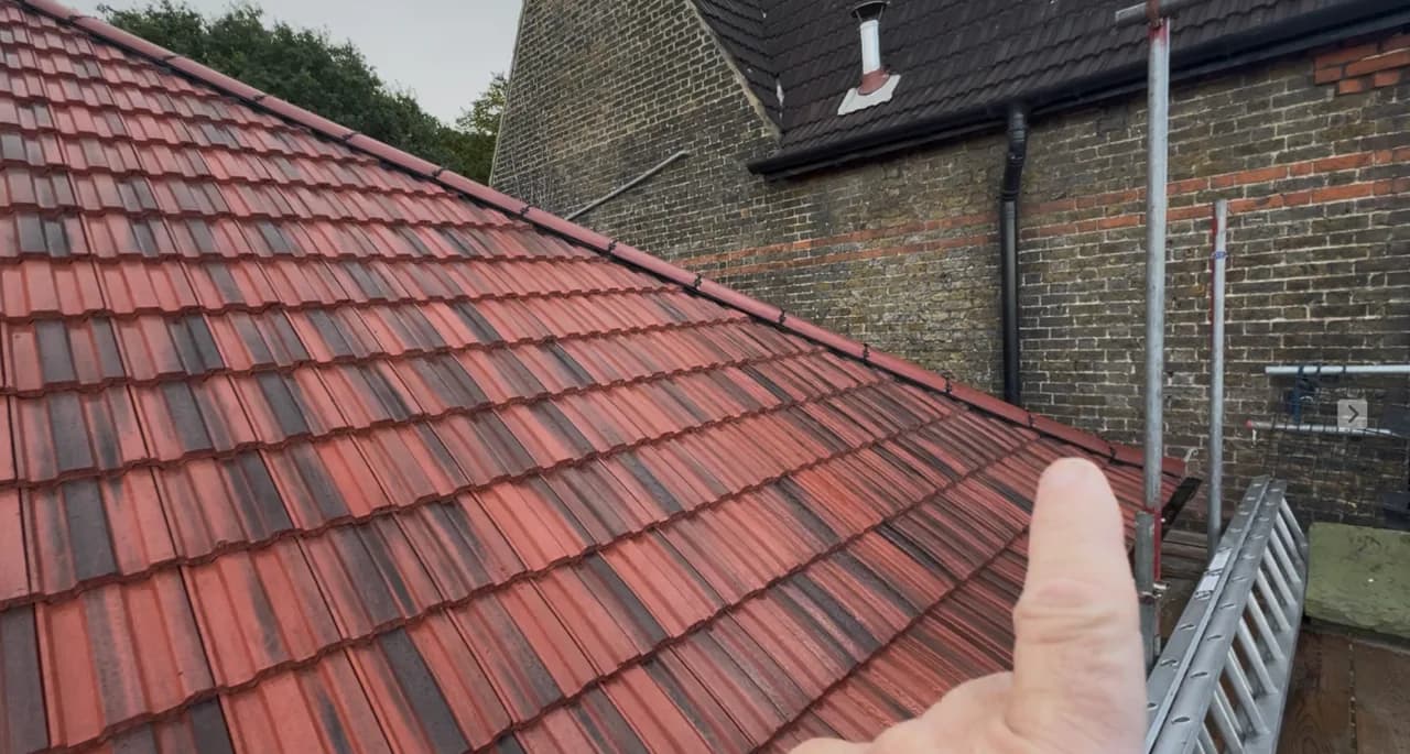 Tiled roof installation in London