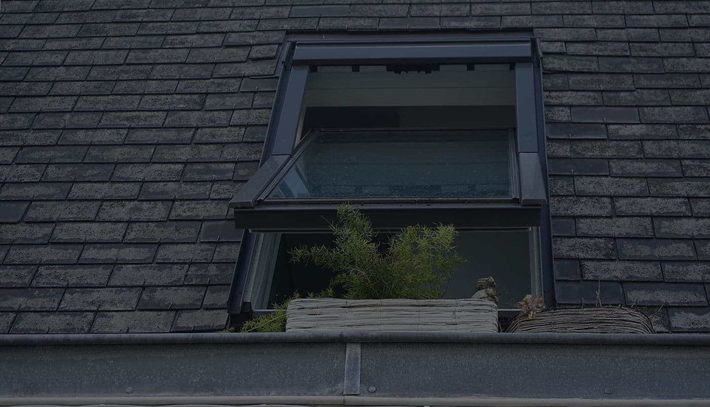 Picture of roof with window open